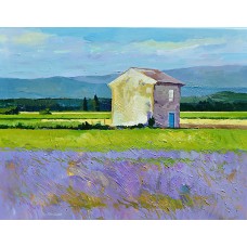Provence-i tájkép (festmény reprodukció)